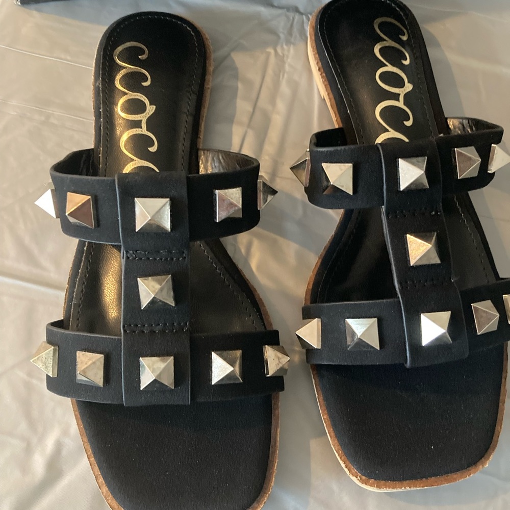 Nib Minerva Studded Slides - image 3